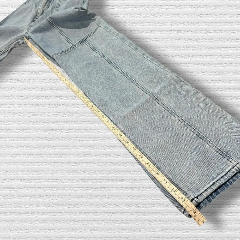 PacSun 90s Boyfriend Jeans XS Women’s Light Wash High Rise Straight Leg - Picture 3 of 10